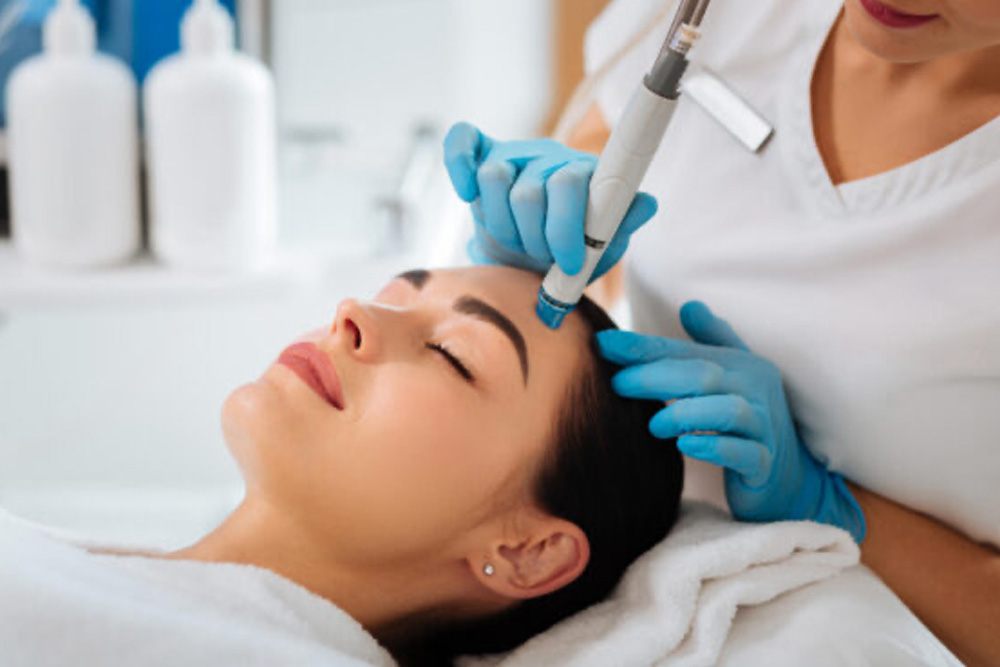 Facial treatment in progress at Beauty & Shine, London SW8